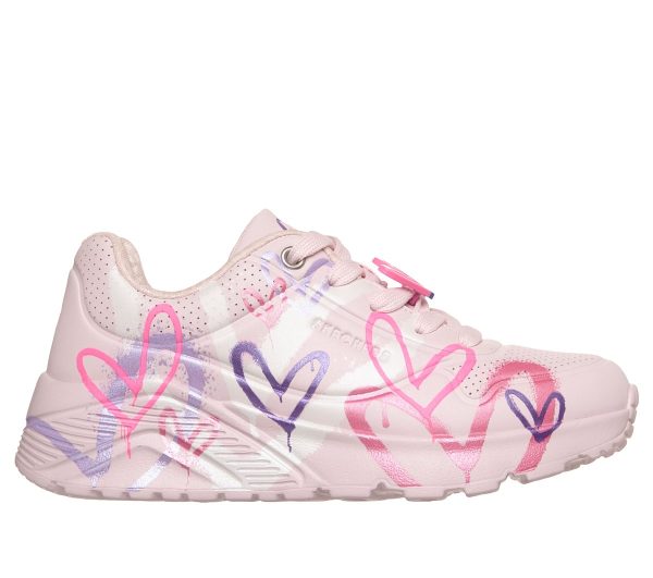 Skechers JGoldcrown: UNO Lite - Flutter Hearts